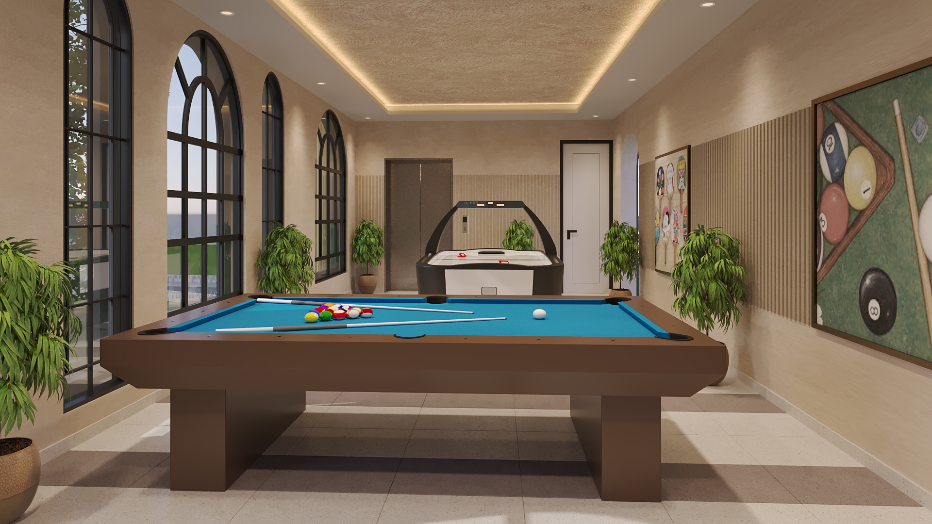 Indoor games lounge